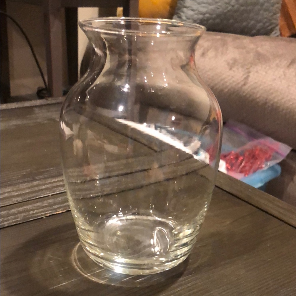 Elegant Clear Glass Vase